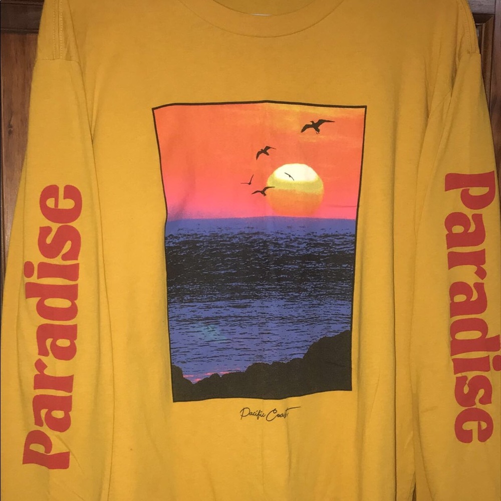 Yellow long sleeve shirt